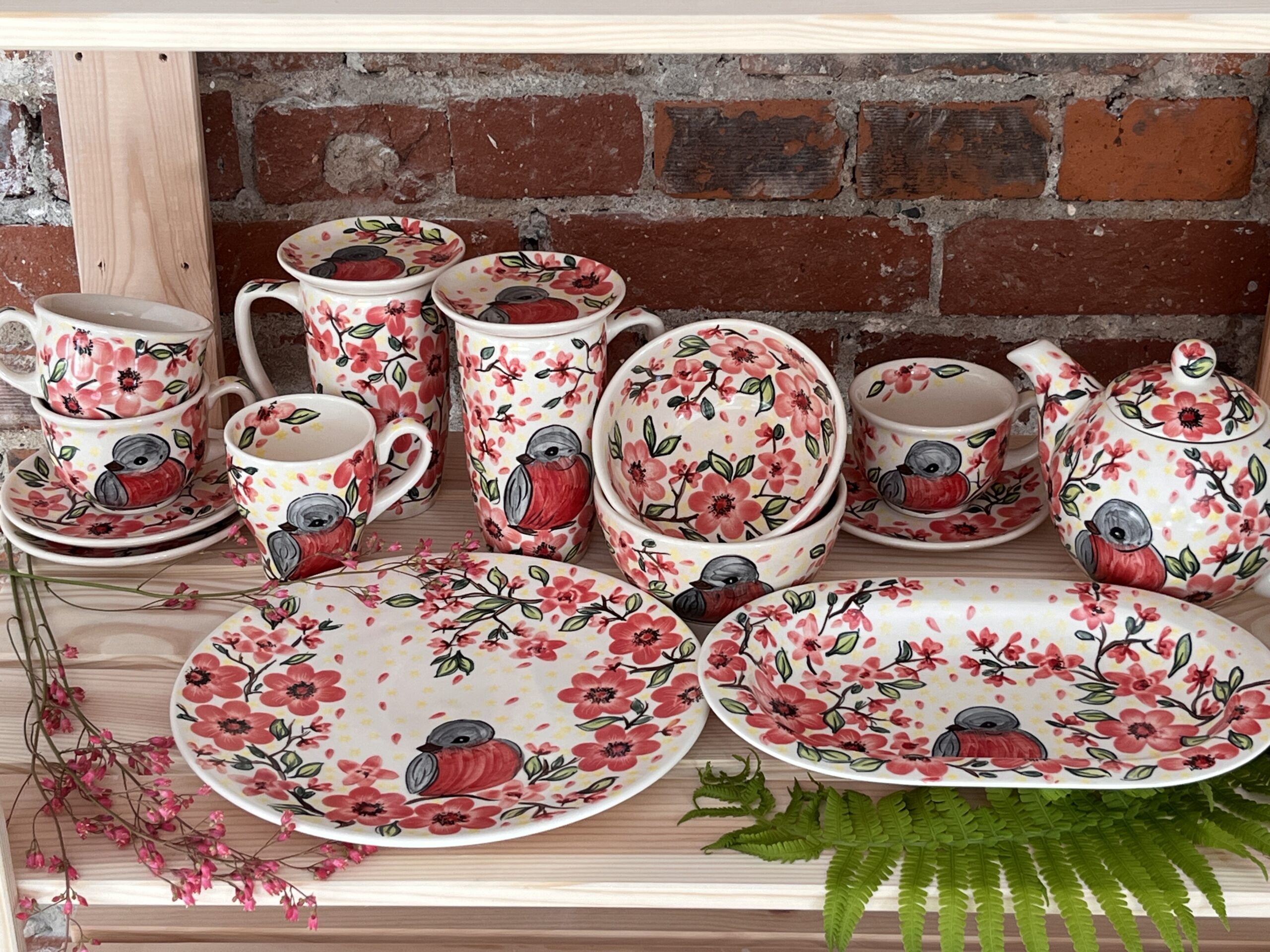 Filiżanka ceramiczna ze spodkiem 0,2l [Giles]