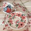 Filiżanka ceramiczna ze spodkiem 0,2l [Giles]