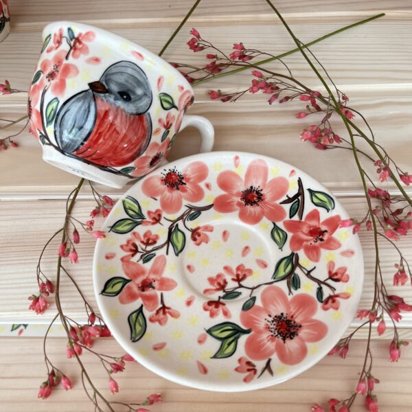 Filiżanka ceramiczna ze spodkiem 0,2l [Giles]