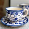 Filiżanka ceramiczna ze spodkiem [Symphony Blue]