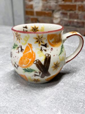 Kubek ceramiczny Baryłka 0,3l beczułka na wino, herbatę, kakao