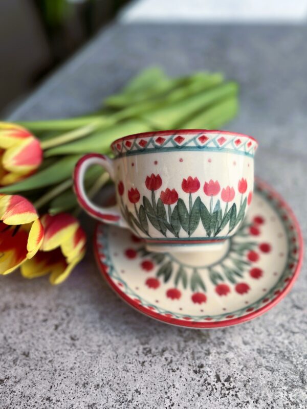 Filiżanka ze spodkiem 200 ml [Blossora]