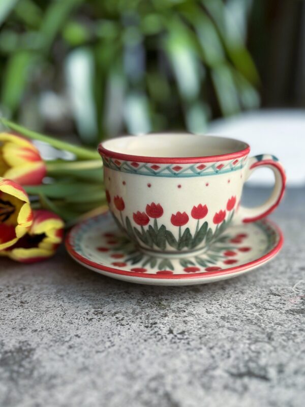 Filiżanka ze spodkiem 200 ml [Blossora]