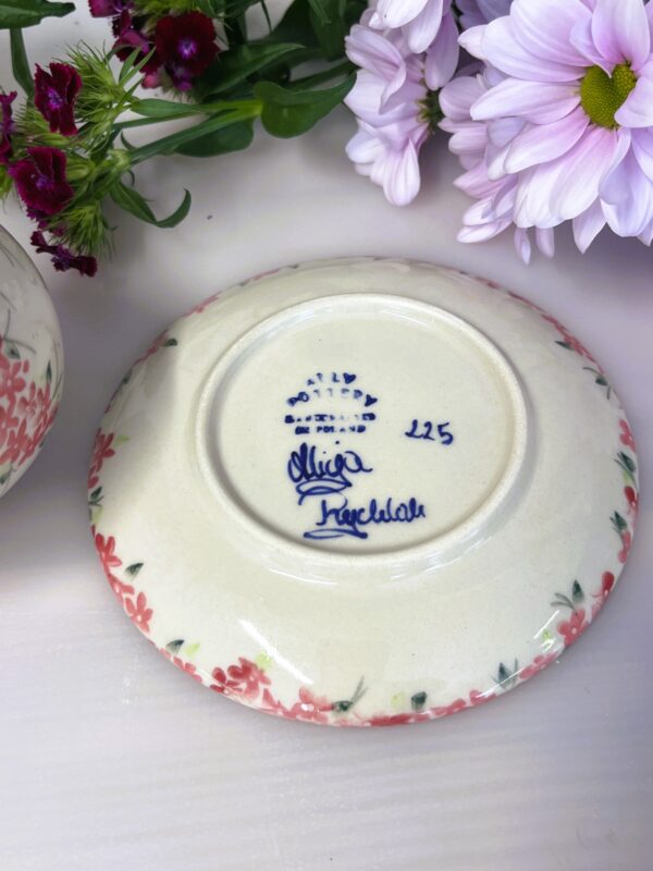 Ceramiczna filiżanka 200 ml ze spodkiem [Floretta]