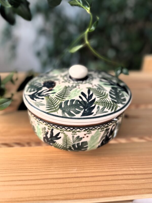 Ceramiczny rondel z pokrywką - pojemnik do zapiekania 750 ml [Bosco]