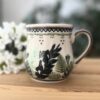Kubek ceramiczny 350 ml do kawy i herbaty malowany ręcznie [Bosco]