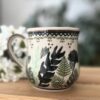Kubek ceramiczny 350 ml do kawy i herbaty malowany ręcznie [Bosco]