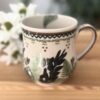 Kubek ceramiczny 350 ml do kawy i herbaty malowany ręcznie [Bosco]
