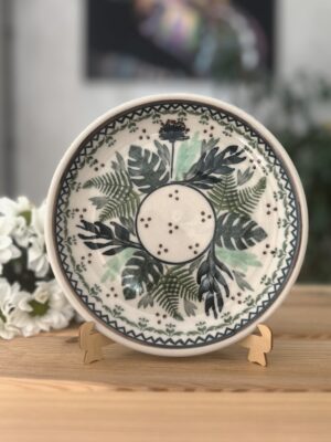 Talerz ceramiczny deserowy 17 cm ręcznie malowany [Bosco]
