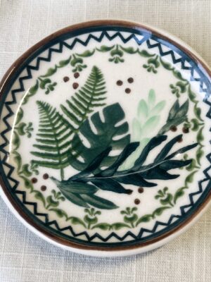 Podstawka ceramiczna, talerzyk 10 cm- mini spodek i przykrywka do kubka [Bosco]