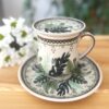Kubek ceramiczny 350 ml do kawy i herbaty malowany ręcznie [Bosco]