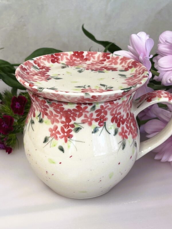 Ceramiczna podstawka 10 cm- spodek i przykrywka [Floretta]