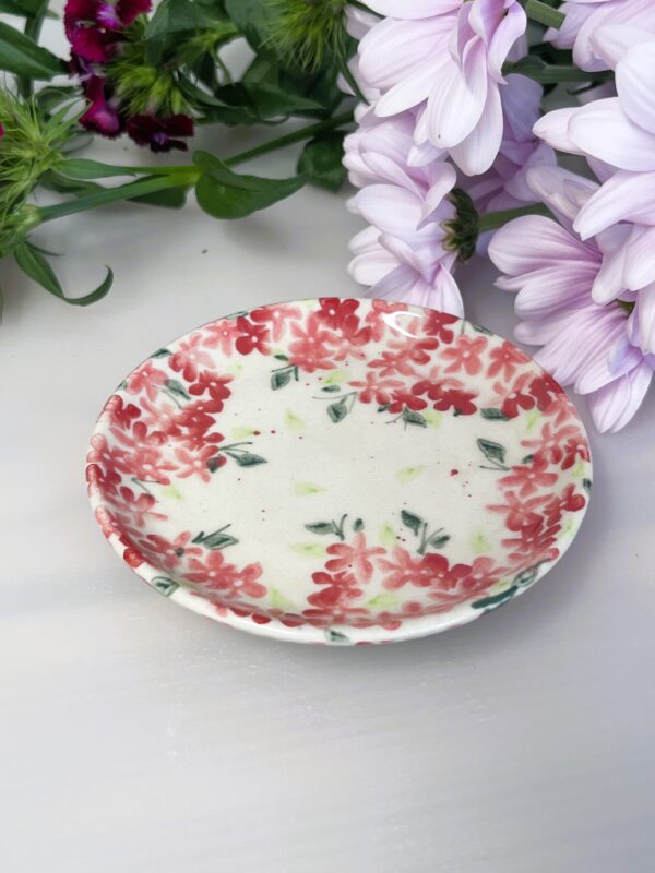 Ceramiczna podstawka 10 cm- spodek i przykrywka [Floretta]