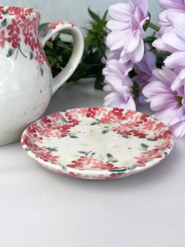 Ceramiczna podstawka 10 cm- spodek i przykrywka [Floretta]